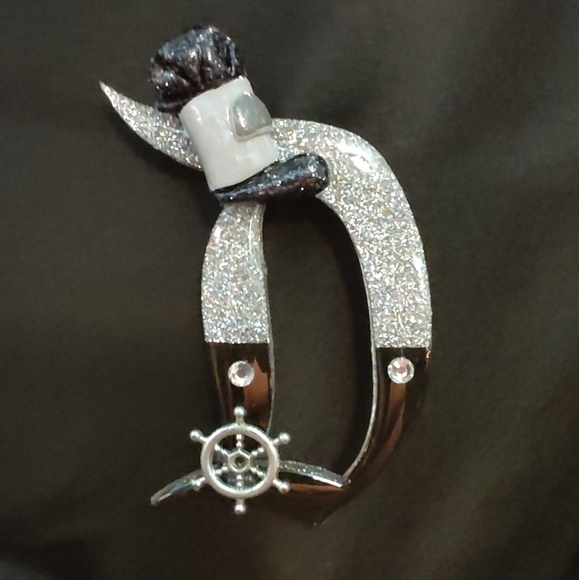 Disney Jewelry - Steamboat Willie Disney D Brooch Pin